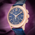Patek Philippe Annual Calendar Chronograph Complications Flyback 5905R-010 Blue Dial/Strap - Image 5