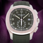 Patek Philippe Aquanaut Flyback Chronograph White Gold 5968G-010 Khaki Green Dial