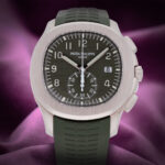 Patek Philippe Aquanaut Flyback Chronograph White Gold 5968G-010 Khaki Green Dial - Image 2
