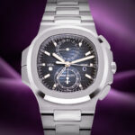 Patek Philippe Nautilus 5990/1A-011 Travel Time Flyback Chronograph Steel Blue Dial