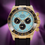 Rolex Daytona 126518LN 18k Yellow Gold Turquoise Dial Cosmograph Daytona