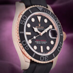 Rolex Yacht-Master 40 126655 40mm 18k Everose Gold Black Dial Oysterflex - Image 5