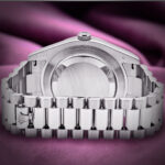 Rolex Day-Date II 218206 President 40mm Platinum Blue Diamond Dial - Image 6