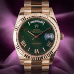 Rolex Day-Date 40 228238 President 40mm Yellow Gold Green Lacquer Dial - Image 2