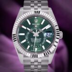 Rolex Sky-Dweller 336934 42mm Stainless Steel Green Dial Jubilee