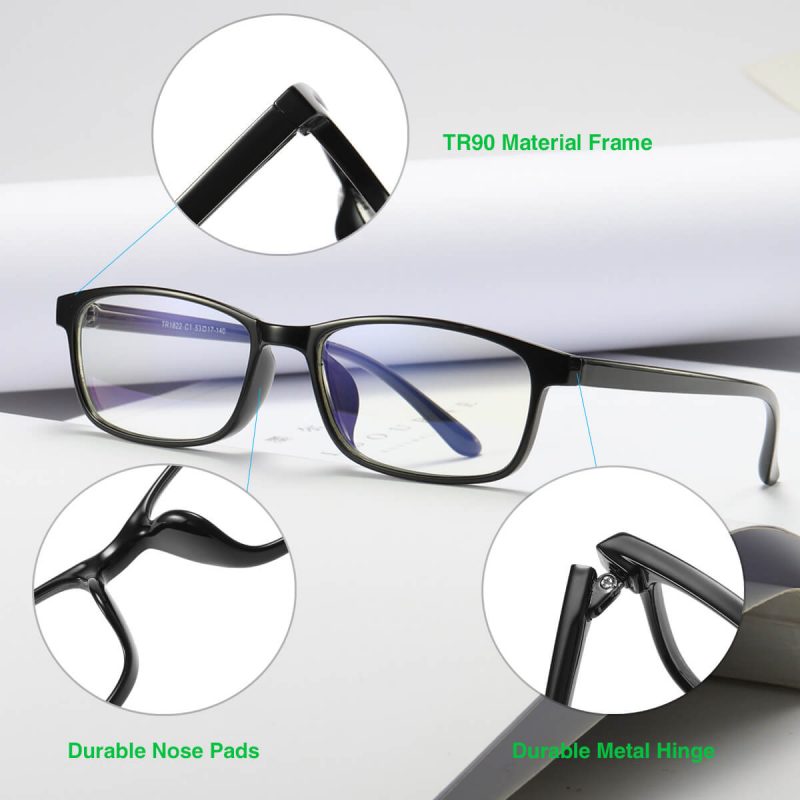 Petite Glasses Frames Computer Eye Strain Glasses Unisex 1822