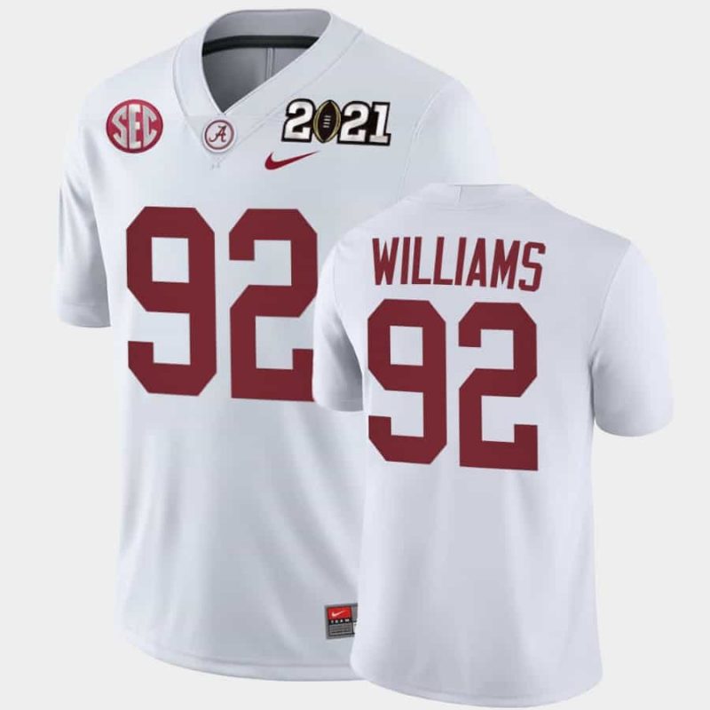 Men Alabama Crimson Tide Quinnen Williams 2021 National