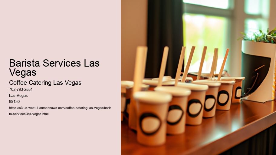 Barista Services Las Vegas