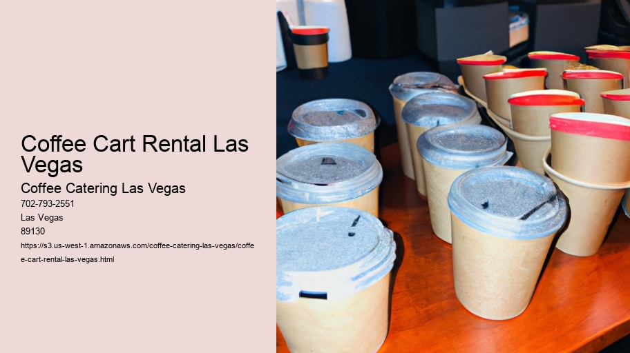 Coffee Cart Rental Las Vegas