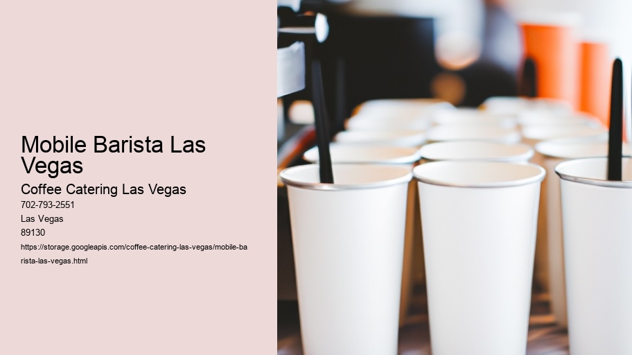 Bridal Showers in Las Vegas Embrace Coffee Catering Trends