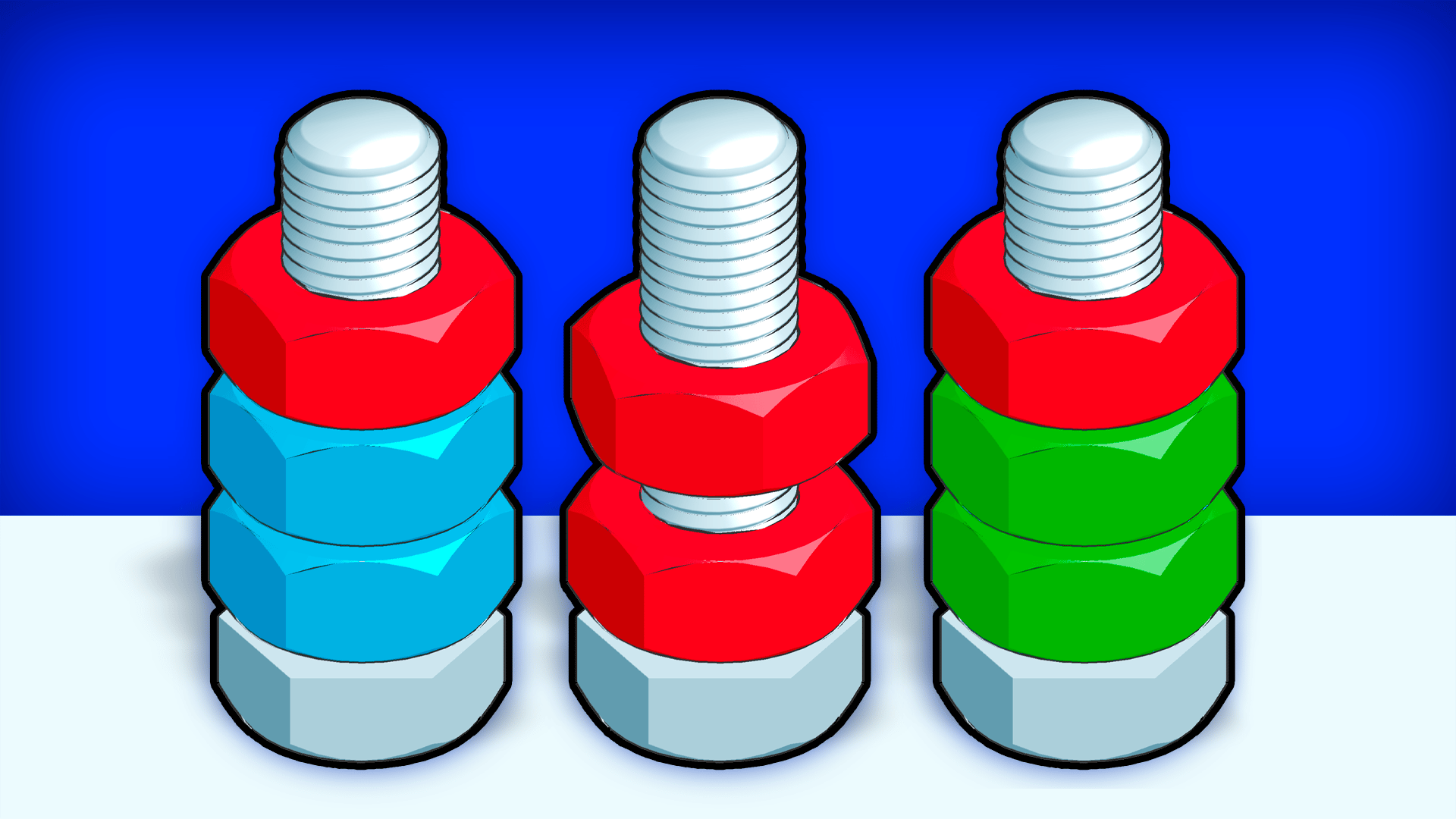 Nuts Puzzle: Sort By Color