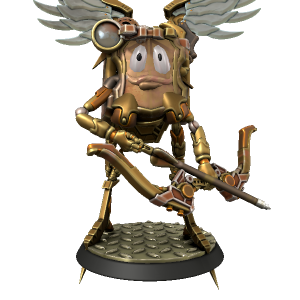 Modron Quadrone 03b - made with Hero Forge
