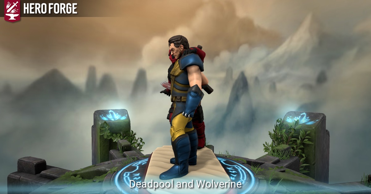 Deadpool And Wolverine Made With Hero Forge Deadpool And Wolverine Made With Hero Forge