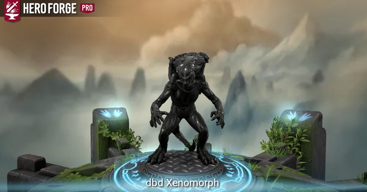 Dbd xenomorph made with hero forge