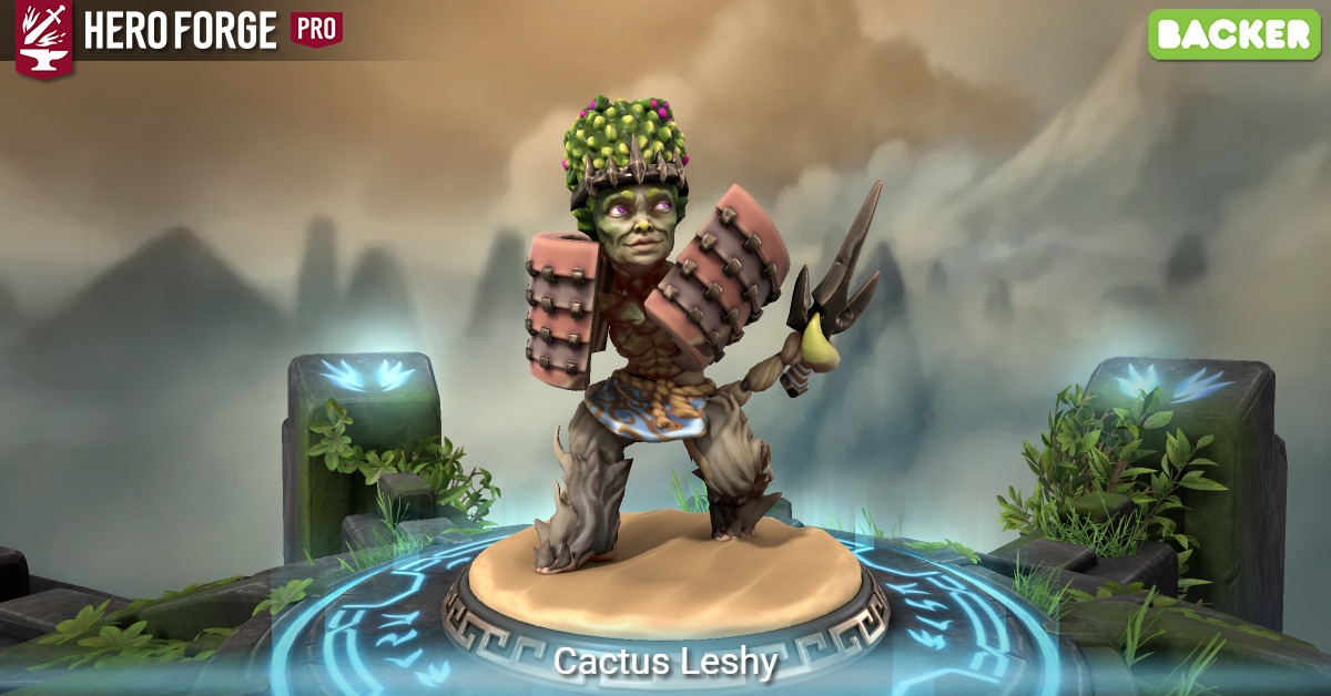Cactus Leshy - made with Hero Forge