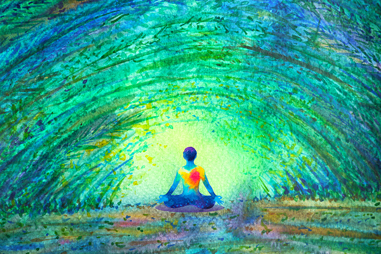 Abstract mental health artwork
