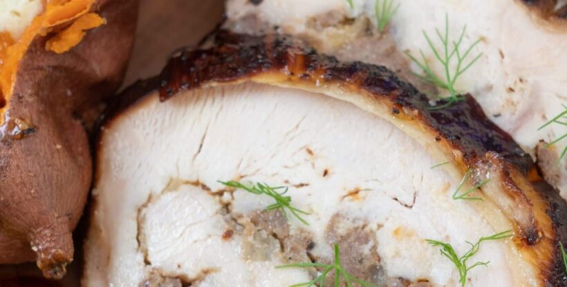 Sausage & Fennel Stuffed Turkey Breast