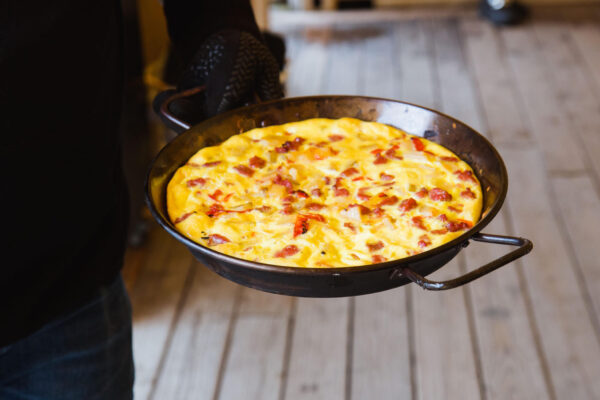 Smoked Portuguese Linguica and Potato Frittata