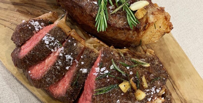 Reverse-Seared Strip Steak