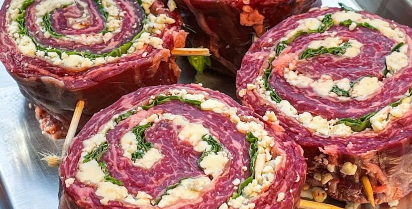 Wagyu Skirt Steak Pinwheels