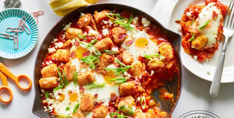 Tater Tot & Egg Skillet