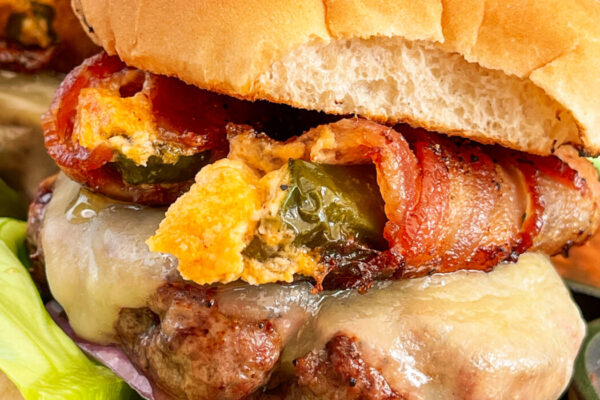 Bacon Wrapped Jalapeño Popper Burger