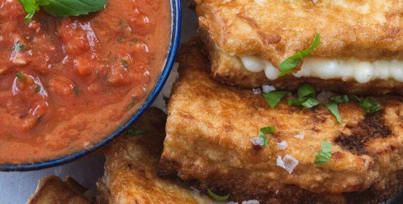 Grilled Mozzarella en Carrozza