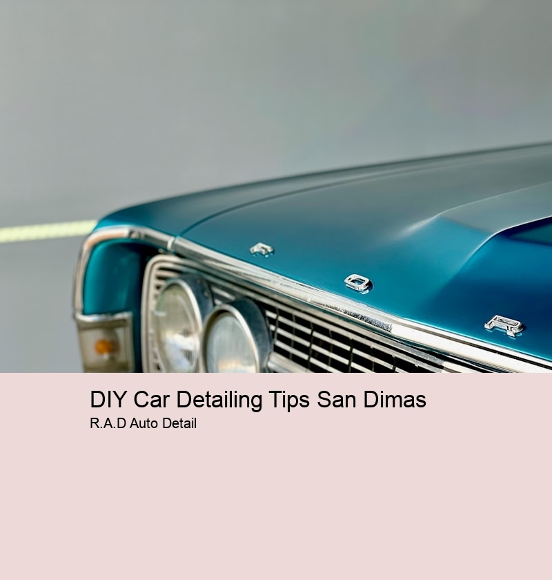 DIY Car Detailing Tips San Dimas