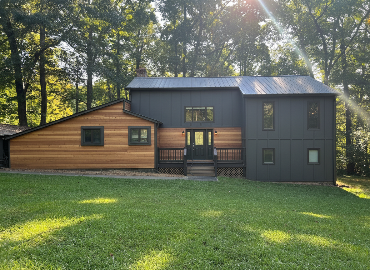 After - exterior transformation: Transform this space