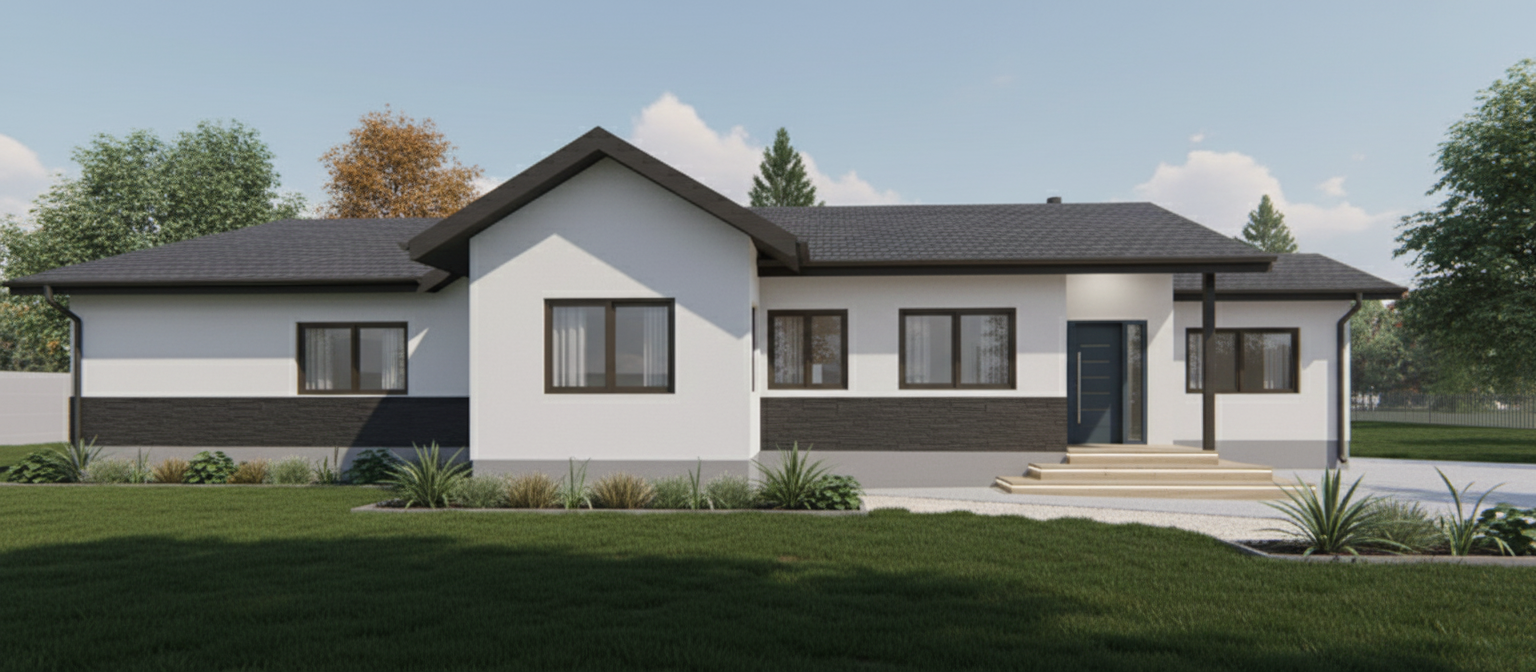 After - interior transformation: Design type: interior. Style Ref: None. Instructions: Improve the design and the color pallette to something more contemporary