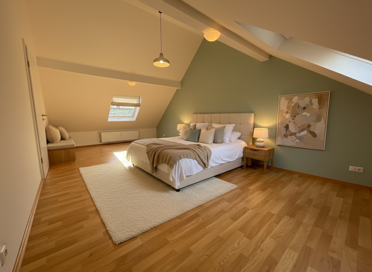 After - interior transformation: Design type: interior. Style Ref: None. Instructions: cozy master bedroom