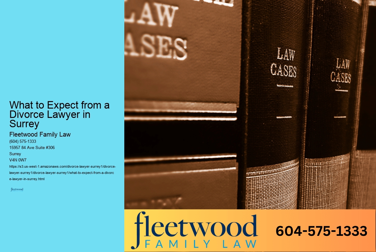 What to Expect from a Divorce Lawyer in Surrey