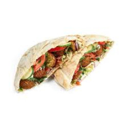 Mixed falafel sandwich