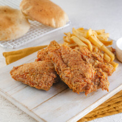 3 pieces + potatoes