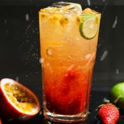 Strawberry And Passion Fruit Mix Mojito