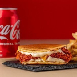 Flat Chilli Chicken Burger Combo