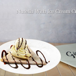 Nutella With Ice Cream Crepe