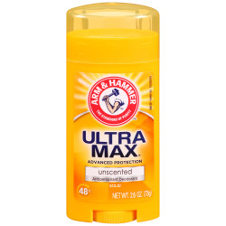 Arm & hammer ultra max unscented deodorant, 73g