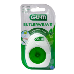 Gum butlerweave mint waxed dental floss 55m