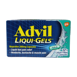 Advil liqui gels ibuprofen 200 mg capsules 32