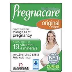 Vitabiotics pregnacare during pregnancy original food supplement tablets