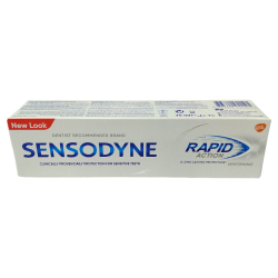 Sensodyne rapid action whitening toothpaste, 75ml