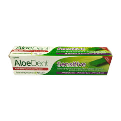 Aloedent fluoride toothpaste with aloe vera for sensitive teeth - vegan 100 ml
