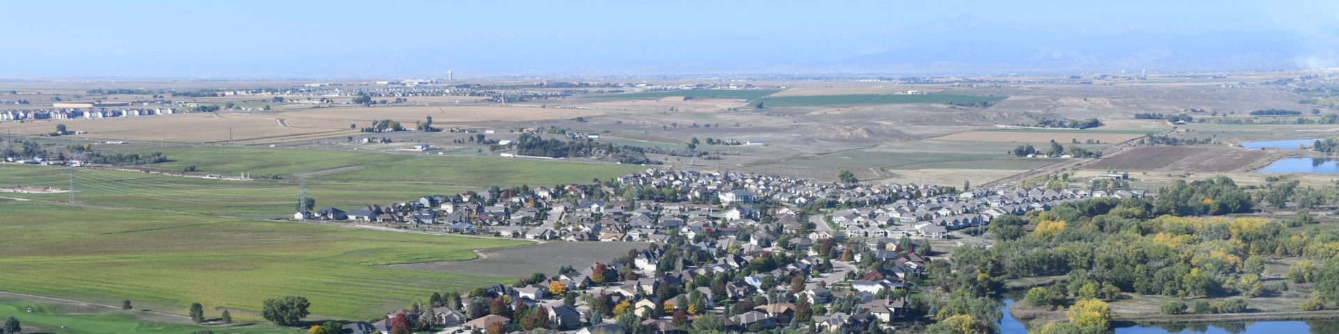 Aerial image of western Greeley