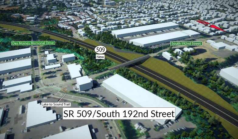 Phối cảnh SR 509/South 192nd Street
