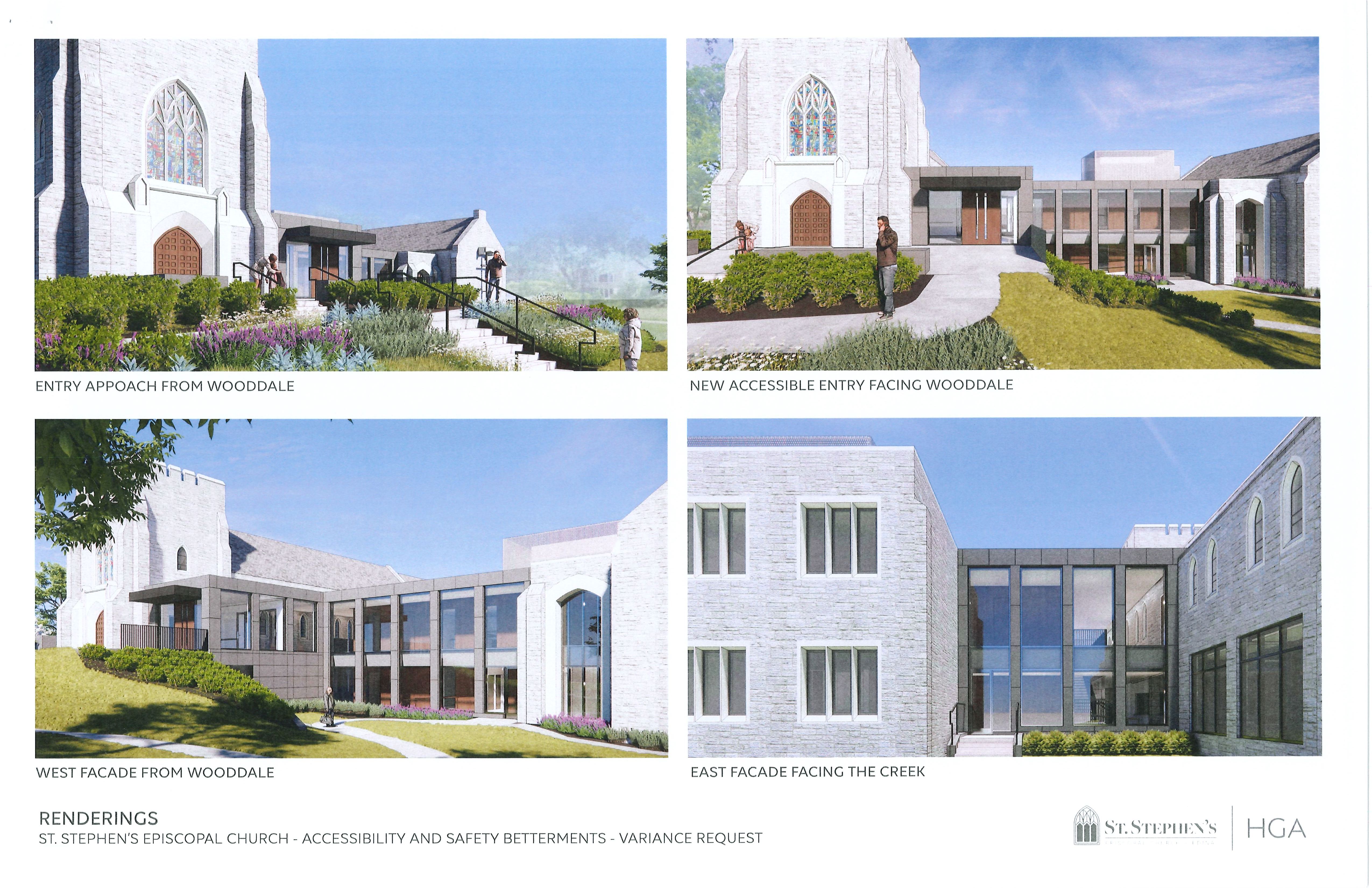 Rendering images of the church