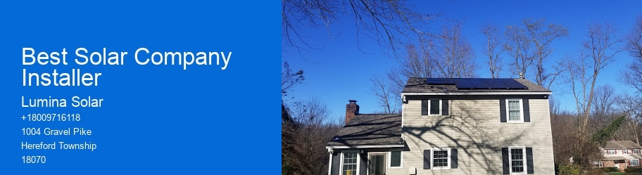 Best Solar Company Installer