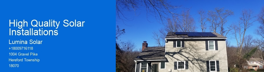 High Quality Solar Installations