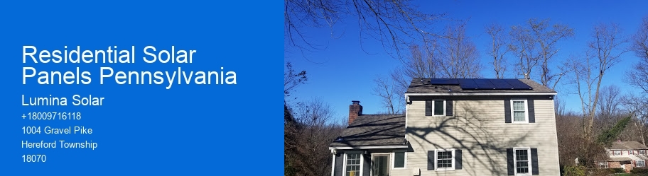 Residential Solar Panels Pennsylvania