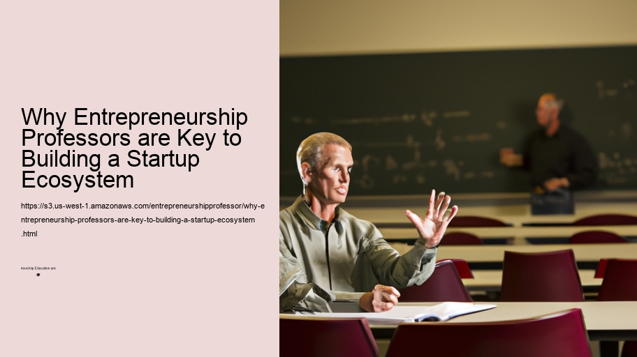 Why Entrepreneurship Professors are Key to Building a Startup Ecosystem